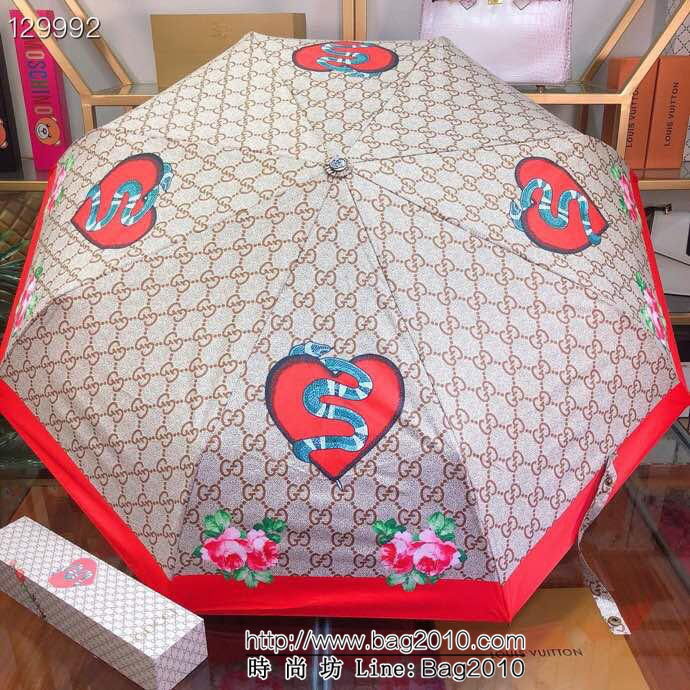 GUCCI古馳 最新火爆單品 極品G家自動傘 防曬隔熱 防雨防紫外線隔熱傘  sll1009